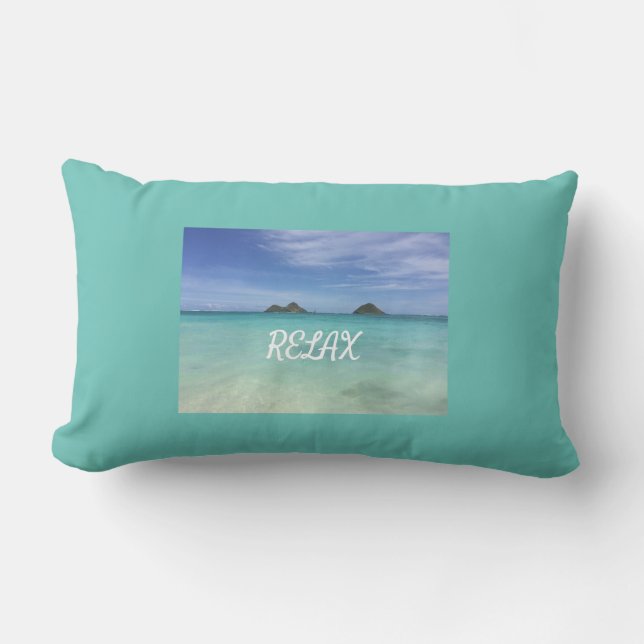 Relax Hawaii Tropical  Lumbar Cushion (Front)
