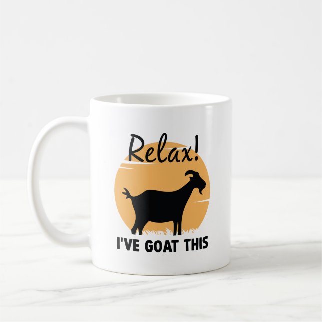 Relax I’ve Goat This Coffee Mug (Left)
