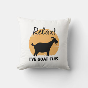Relax I’ve Goat This Cushion