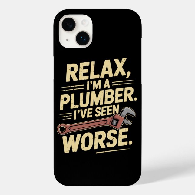 RElax I'm A Plumber - Plumber Funny  Case-Mate iPhone Case (Back)