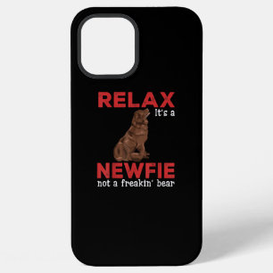 Relax its a newfie Cute newfoundland dog iPhone 12 Pro Max Case