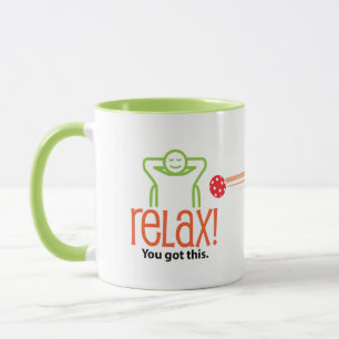 Relax, it's only Pickleball Mug