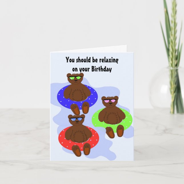 Relax, It's Your Birthday Card (Front)