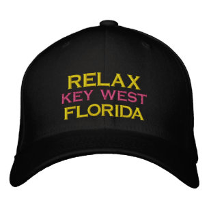RELAX KEY WEST FLORIDA HAT CAP 33040 33041 33045