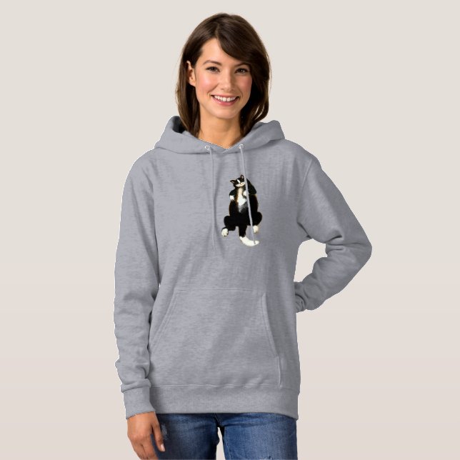 Relax like this Cat having a nap. Hoodie (Front Full)