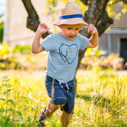 Relax My Mum Is A Nurse Heart Stethoscope Love Toddler T-Shirt