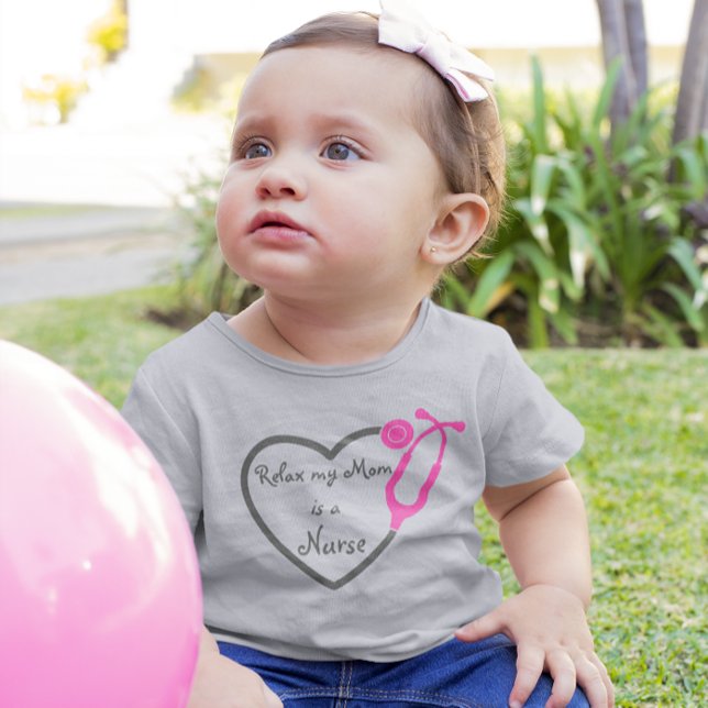 Relax My Mum Is A Nurse Heart Stethoscope  Toddler T-Shirt (Creator Uploaded)