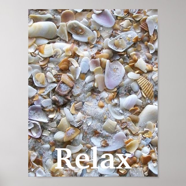 Relax Ocean Sand Poster (Front)