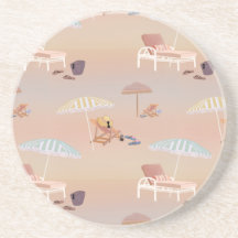 Relax On the Sandy Pastel Beach