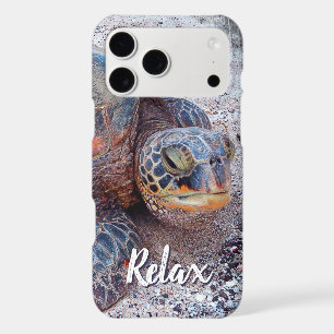 Relax Quote Hawaii Honu Sea Turtle Close-up Photo