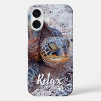 Relax Quote Hawaii Honu Sea Turtle Close-up Photo