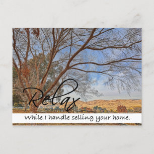 RELAX Real Estate postcard