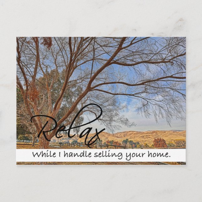 RELAX Real Estate postcard (Front)