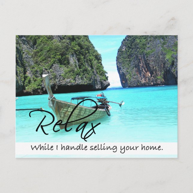 RELAX Real Estate postcard (Front)