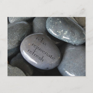 relax rejuvenate refresh postcard