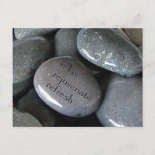 relax rejuvenate refresh postcard