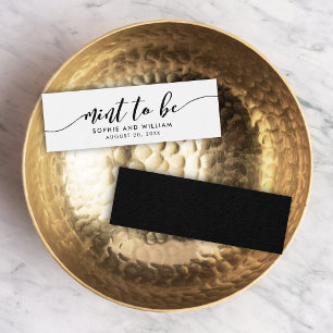 Relax Script Mint to Be Wedding Favour Tag
