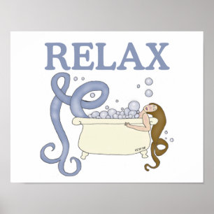 Relax Spa Mermaid Print