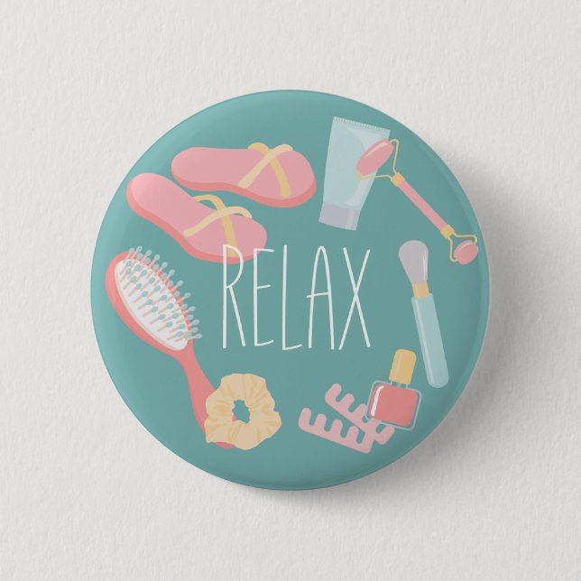 Relax Spa things round Classic 6 Cm Round Badge (Front)
