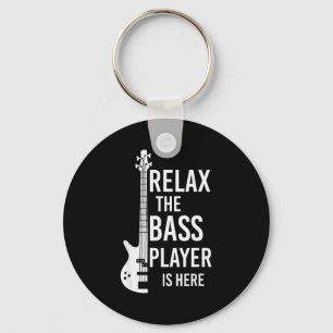 Relax The B Player Is Here B Guitar  Key Ring