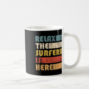 Relax The Surfer, Vintage Surf Board  Coffee Mug