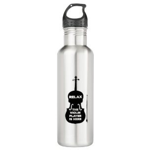 Relax The Violin Player is Here 710 Ml Water Bottle