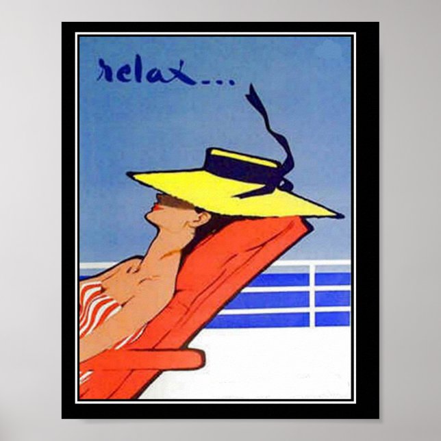 Relax Travel Vintage poster (Front)