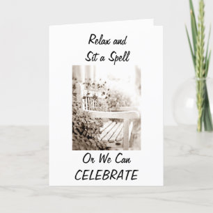 RELAX TWIN SISTER OR WE CAN "CELEBRATE" BIRTHDAY CARD