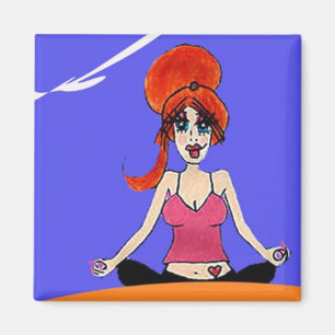 Relax yoga magnet