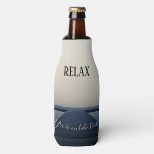 Relax You're on Lake time Boating Bottle Cooler