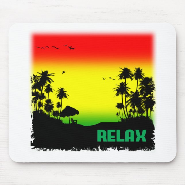 relaxation rasta mouse pad (Front)