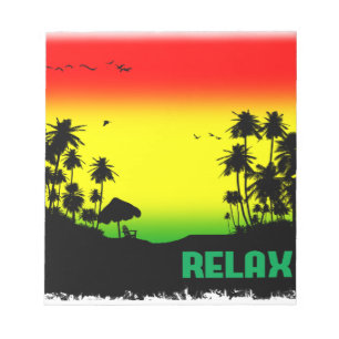 relaxation rasta notepad