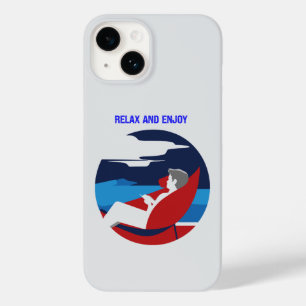 Relaxed and Lazy Attitude Graphic Design Case-Mate iPhone 14 Case