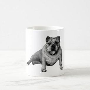 Relaxed Bulldog with Playful Grin Coffee Mug