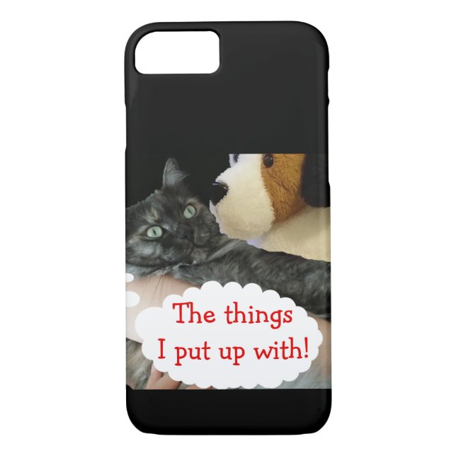 Relaxed Cat Custom Mobile Case by RoseWrites (Back)
