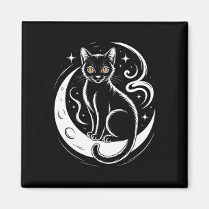 Relaxed Cat Lotus Flower Yoga Meditation Tee _1 Magnet