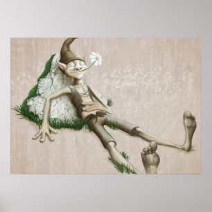 Relaxed elf poster