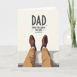 Relaxed Fathers Day Shoes Card