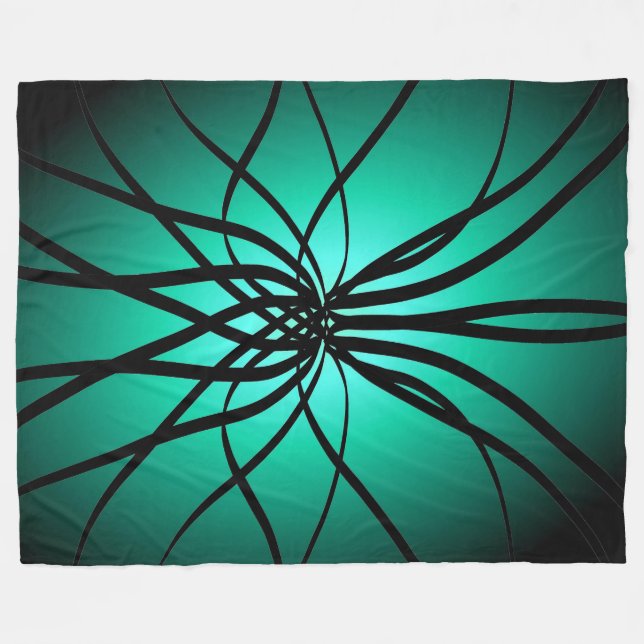 Relaxed Flow4 - Fleece Blanket (Front (Horizontal))