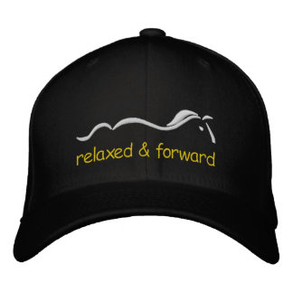 Relaxed & Forward, horse logo ball cap