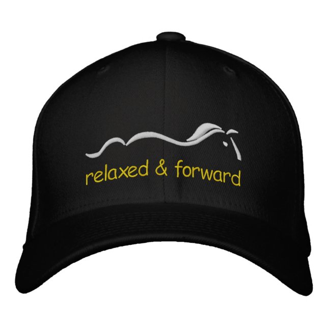 Relaxed & Forward, horse logo ball cap (Front)