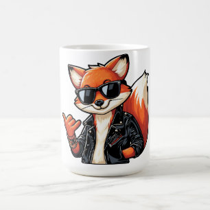 Relaxed fox coffee mug
