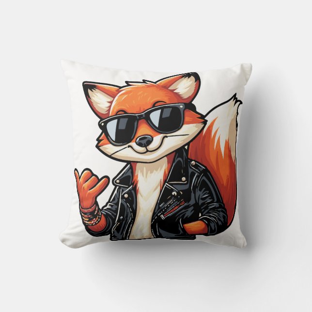Relaxed fox cushion (Front)