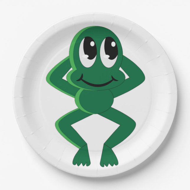 RELAXED FROG PAPER PLATE (Front)