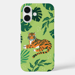 Relaxed Jungle Tiger iPhone 16 Case