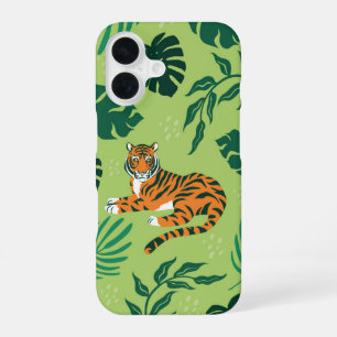 Relaxed Jungle Tiger iPhone 16 Case