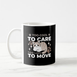 Relaxed & Lazy Vibes for Cat Lovers Design Coffee Mug