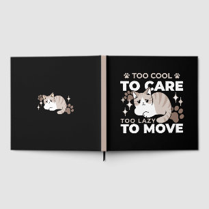 Relaxed & Lazy Vibes for Cat Lovers Design Guest Book