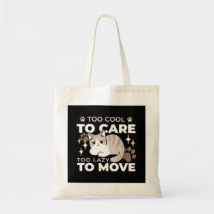 Relaxed & Lazy Vibes for Cat Lovers Design Tote Bag