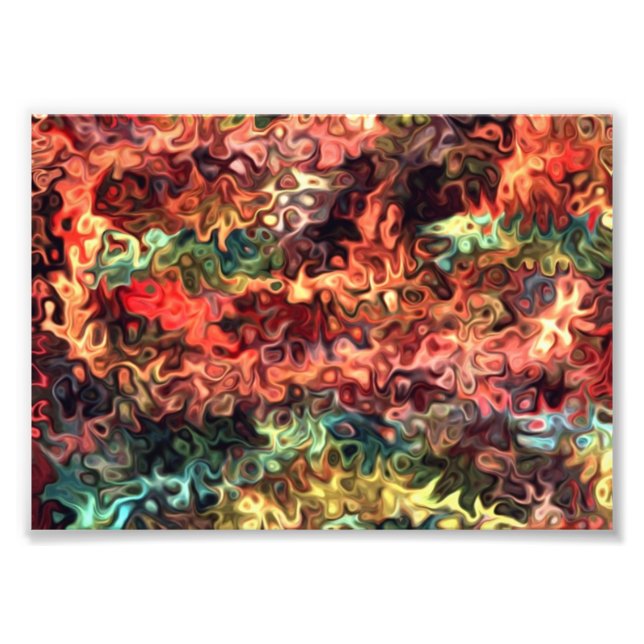 Relaxed M Swrils a Piece of Modern Art 5.55 Photo Print (Front)